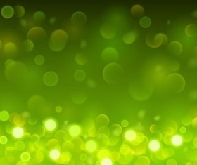 Green bokeh effect background vector