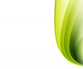 Green wavy lines abstract vectors 01