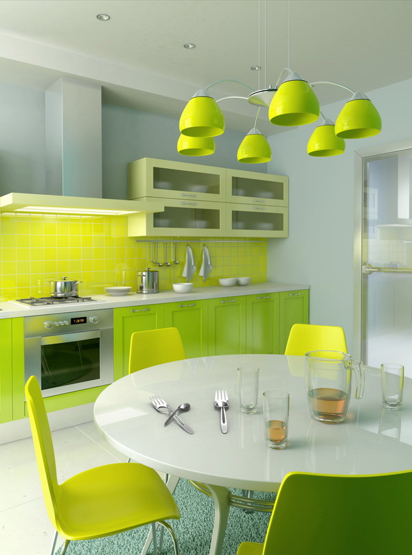 Green with interior design Stock Photo