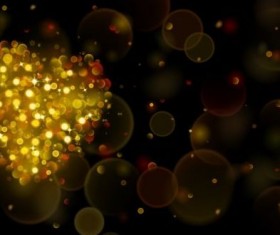 Halation heart with bokeh background vector 03