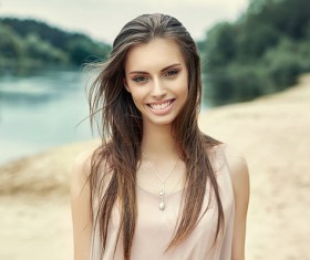 Happy smiling pure beautiful girl HD picture