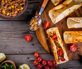 Homemade tortillas Stock Photo