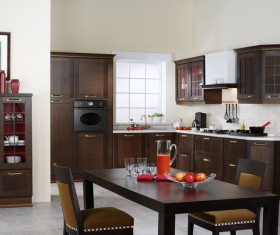 Kitchen table Stock Photo