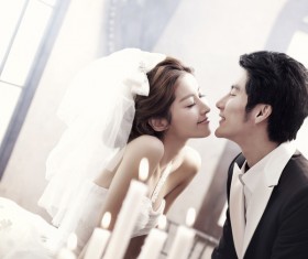 Korean aesthetic wedding Stock Photo