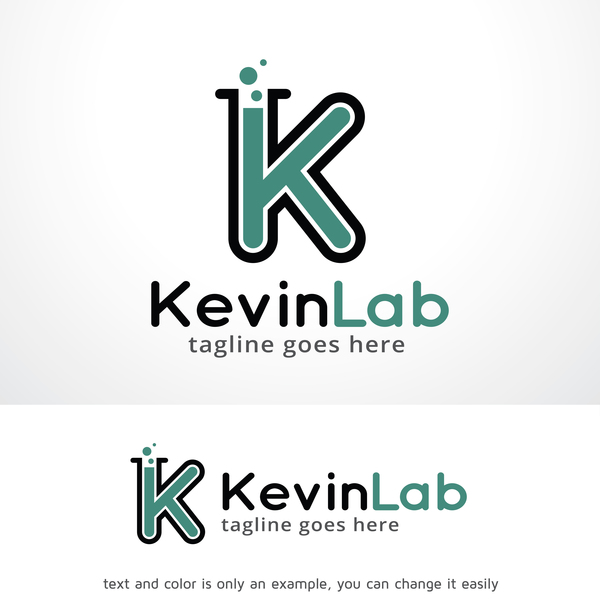 Letter K Lab logo vector