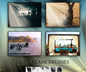 Light Beam photoshop brushes