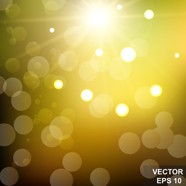 Light effect bokeh with blurred backgrounds vector 02