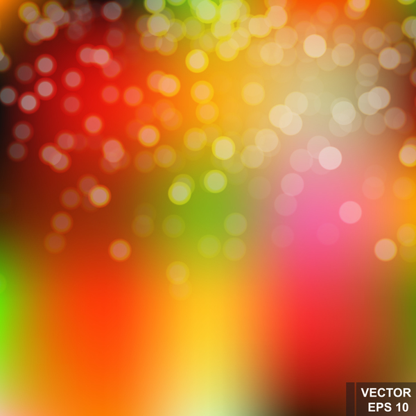 Light effect bokeh with blurred backgrounds vector 06