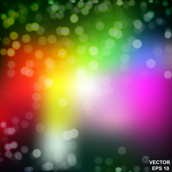 Light effect bokeh with blurred backgrounds vector 07