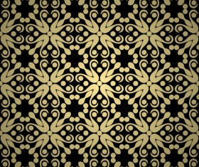 Luxury golden decorative pattern seamless vector 01