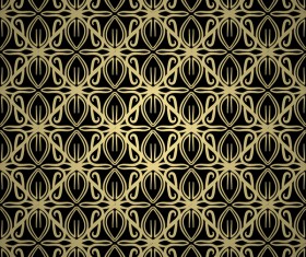 Luxury golden decorative pattern seamless vector 04