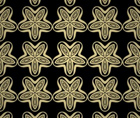 Luxury golden decorative pattern seamless vector 12
