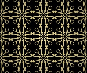 Luxury golden decorative pattern seamless vector 13