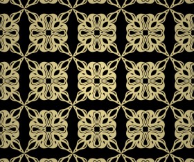Luxury golden decorative pattern seamless vector 17