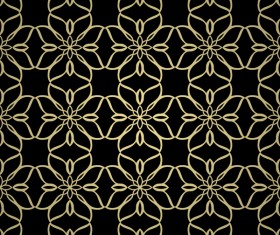 Luxury golden decorative pattern seamless vector 19