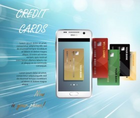 Mobile pay infographic template vector 12
