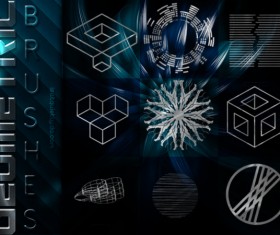 Modern geometric photoshop brushes