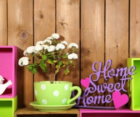 Multifunctional color bookshelves Stock Photo 01