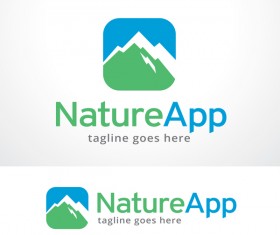 Nature App logo vector