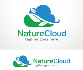 Nature Cloud logo vector