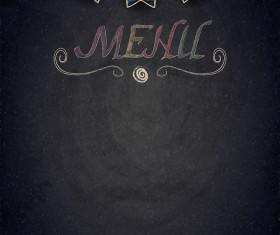 Nenu black chalkboard background vector 02