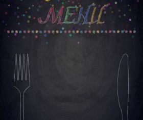 Nenu black chalkboard background vector 04