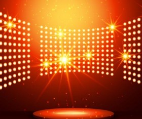 Neon effect scene  background vector