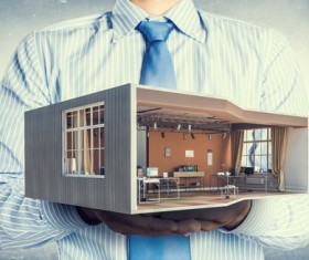 New Development Project Modern City Model Stock Photo 06