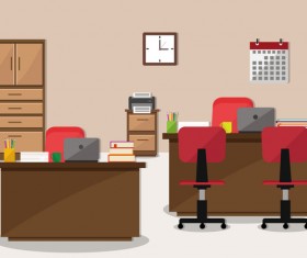 Office flat styles background vector 03