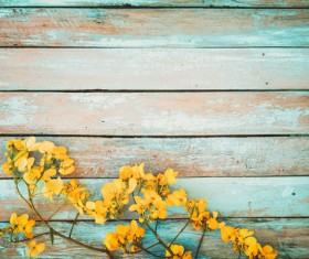 Old wooden background flowers Stock Photo 06