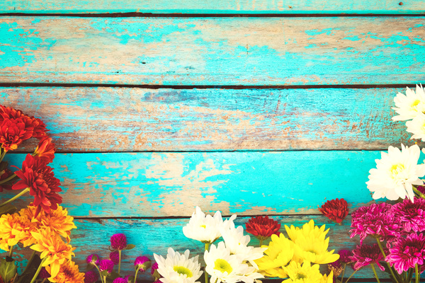 Old wooden background flowers Stock Photo 11 free download