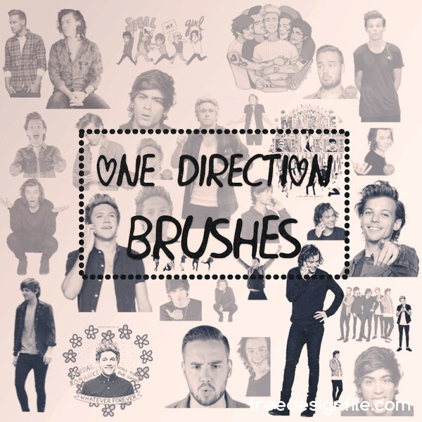 One Direction photoshop brushes