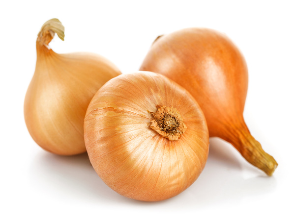 Onions on a white background HD picture