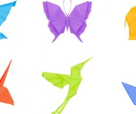 Orgami wild animal vector design 01