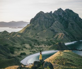Overlooking the distance Stock Photo
