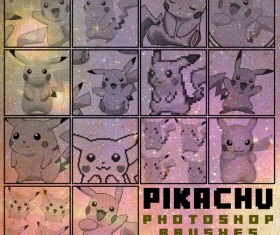 Pikachu photoshop brushes