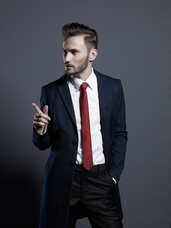 Playing red tie handsome man Stock Photo 02 free download