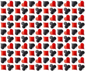 Poker sign seamless pattern vector set 01