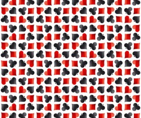 Poker sign seamless pattern vector set 06