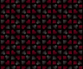 Poker sign seamless pattern vector set 07