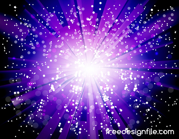 Purple light beam background shiny vector 03