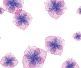 Purple petal seamless pattern vector 02