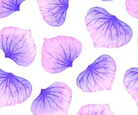 Purple petal seamless pattern vector 03