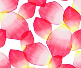 Red petal seamless pattern vector 02