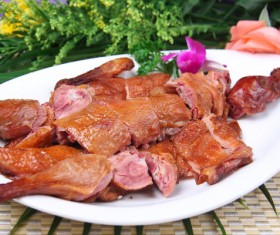 Roasted duck traditional cuisine Stock Photo