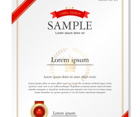 Royal certificate template illustration vector 15