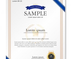 Royal certificate template illustration vector 18