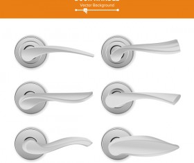 Set of door handle vector material 01