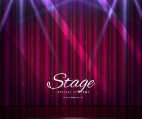 Show lights with special concert background vector 05