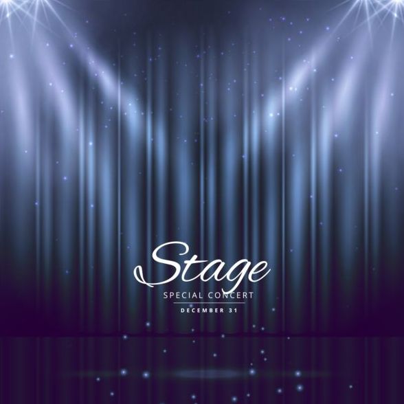 Show lights with special concert background vector 06